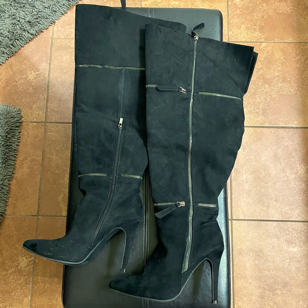 Ashley Stewart thigh high boots